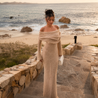 The Sage Ethereal Off-Shoulder Knit