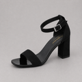 All-match Open-toe Buckle Roman High Heels
