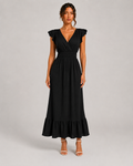 Long Summer Short Sleeve Dress