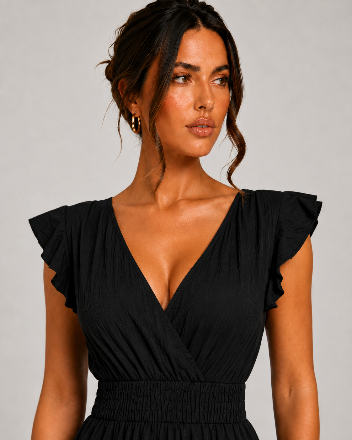 Long Summer Short Sleeve Dress