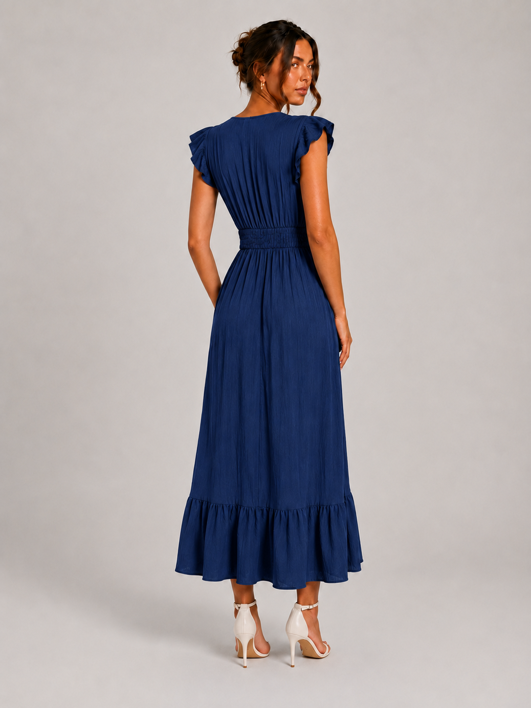 Long Summer Short Sleeve Dress