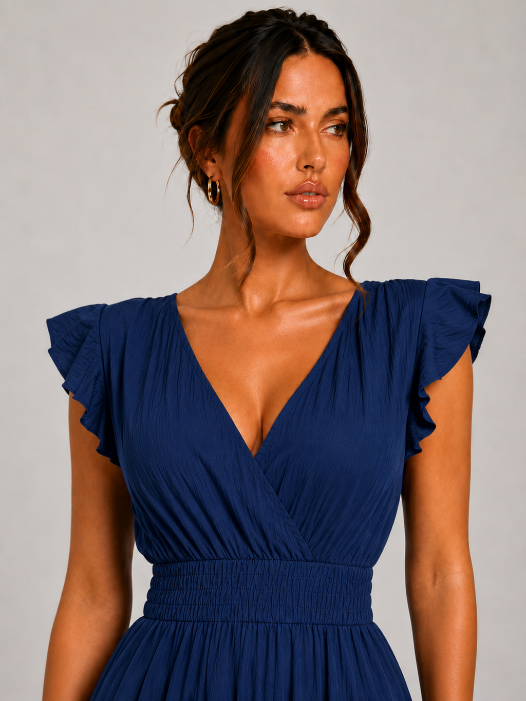 Long Summer Short Sleeve Dress