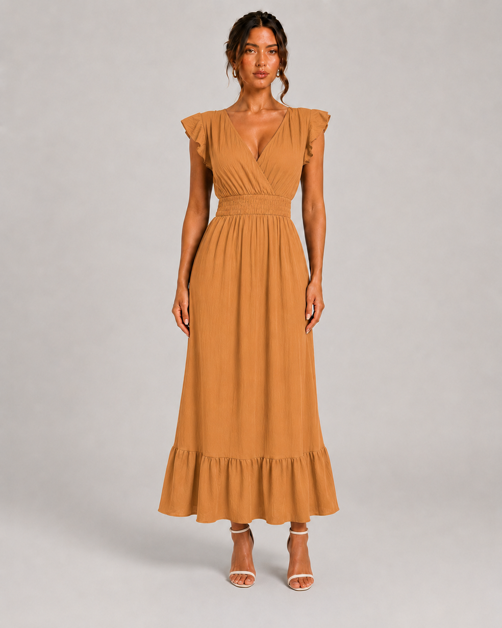 Long Summer Short Sleeve Dress