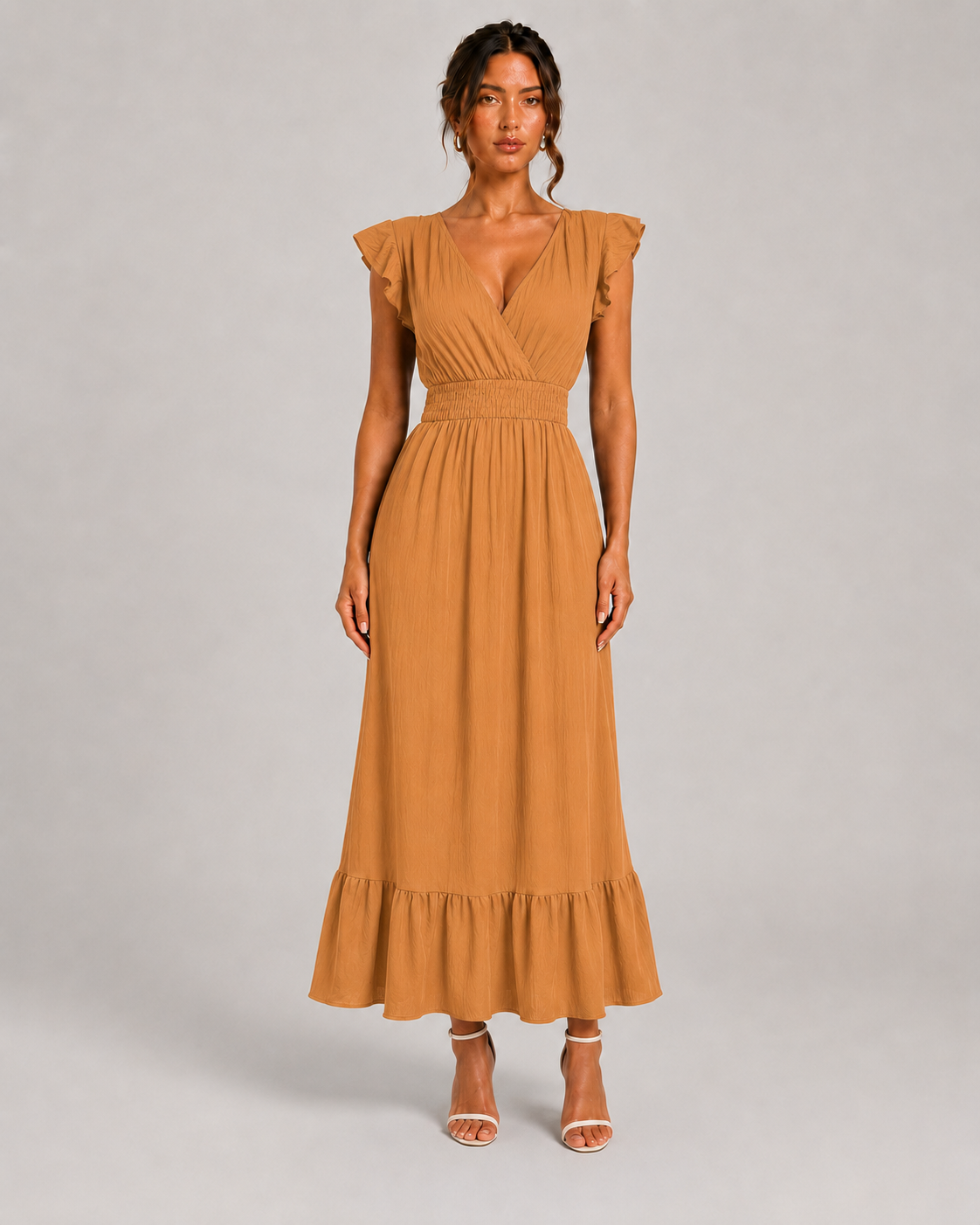 Long Summer Short Sleeve Dress