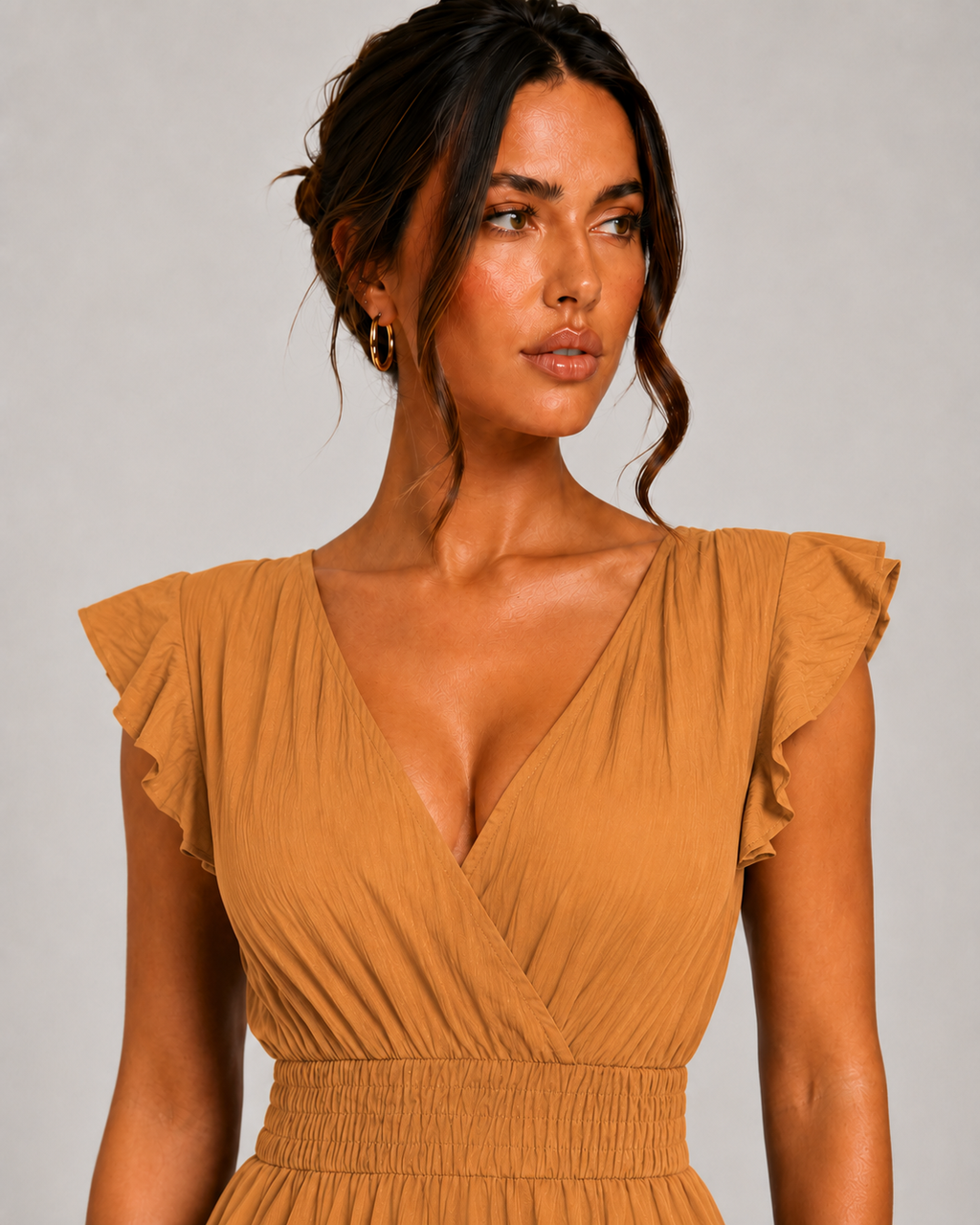 Long Summer Short Sleeve Dress