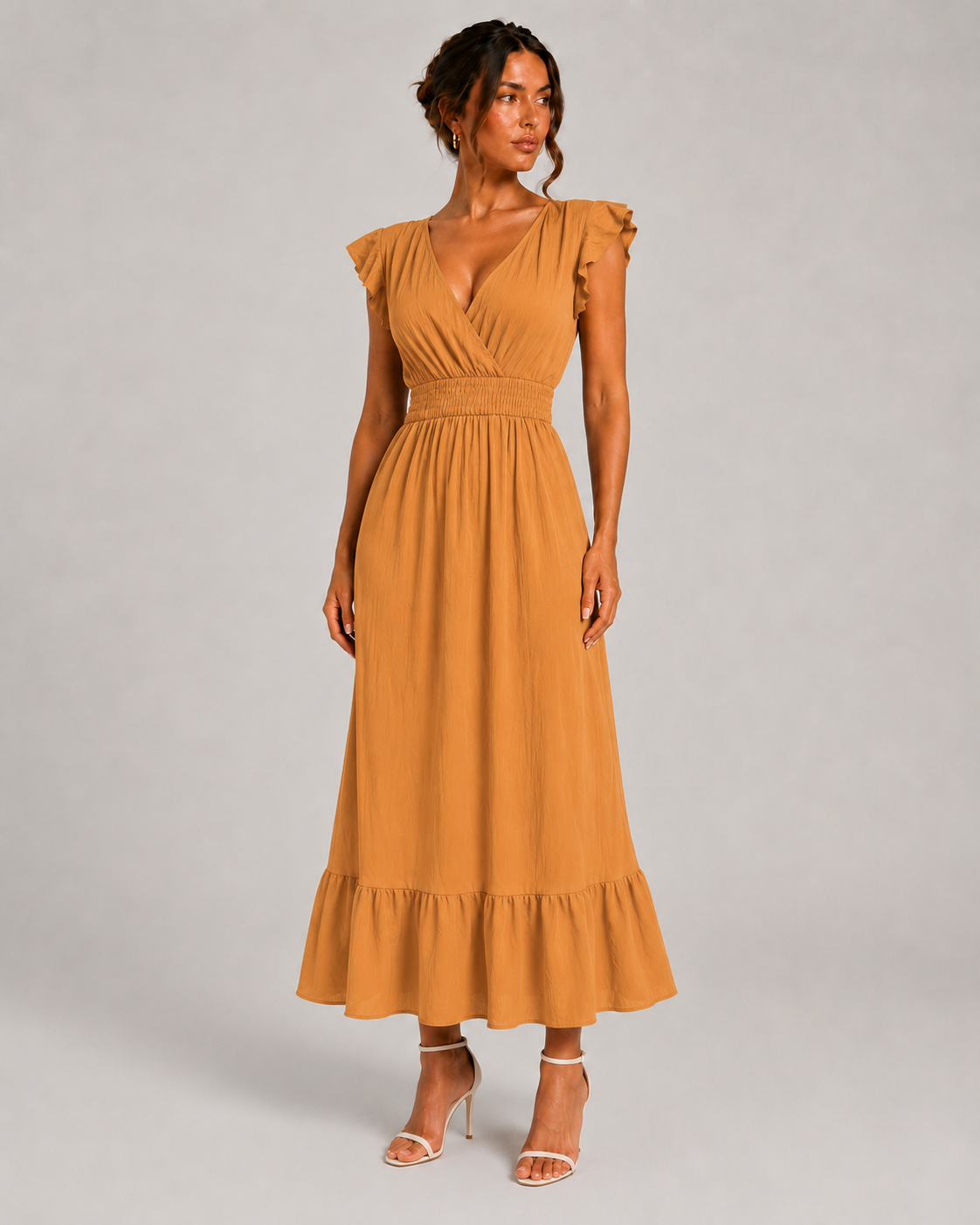 Long Summer Short Sleeve Dress