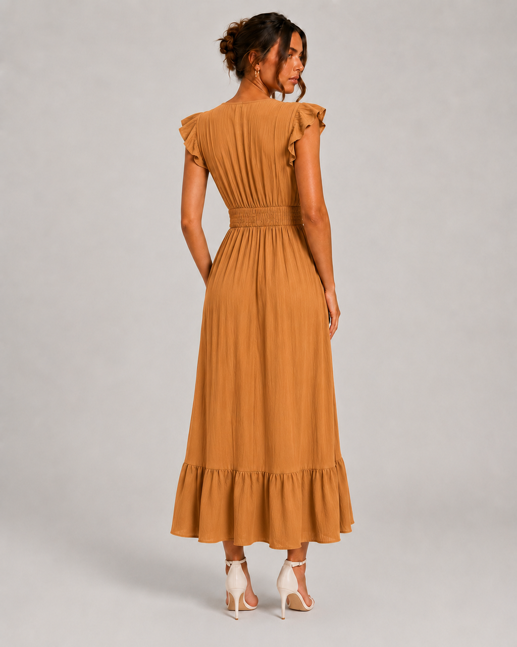 Long Summer Short Sleeve Dress
