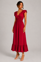 Long Summer Short Sleeve Dress