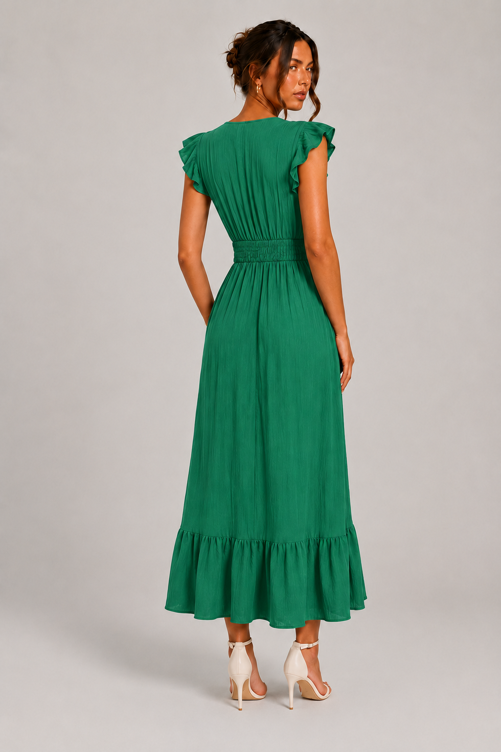 Long Summer Short Sleeve Dress