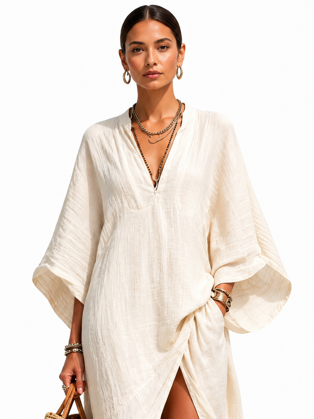 The Saint-Tropez Slit Kaftan