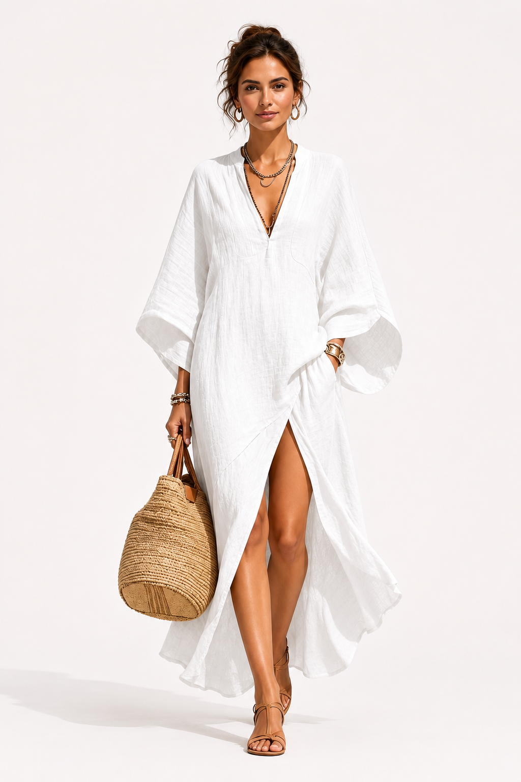 The Saint-Tropez Slit Kaftan
