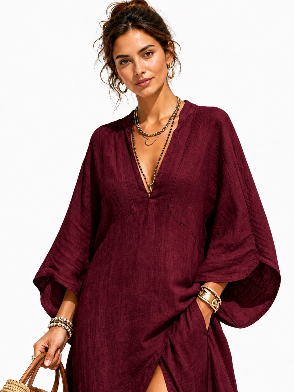 The Saint-Tropez Slit Kaftan