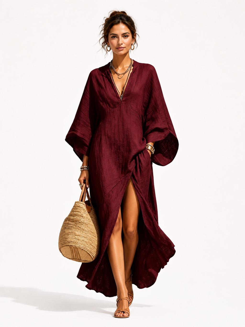 The Saint-Tropez Slit Kaftan