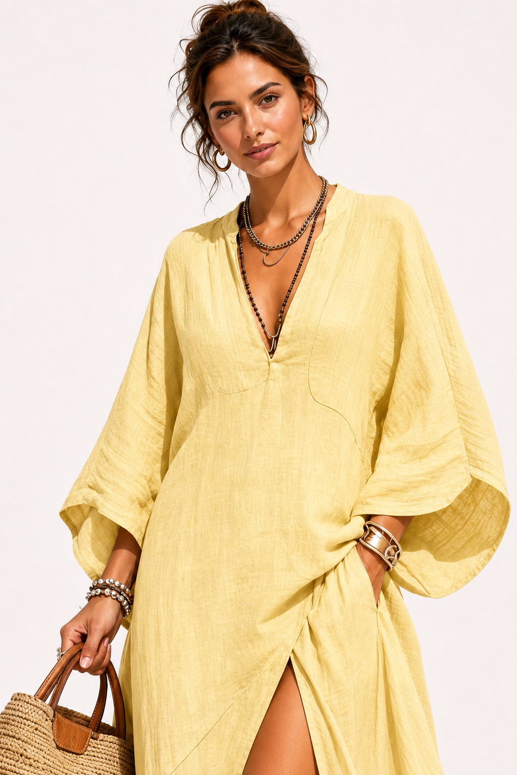 The Saint-Tropez Slit Kaftan