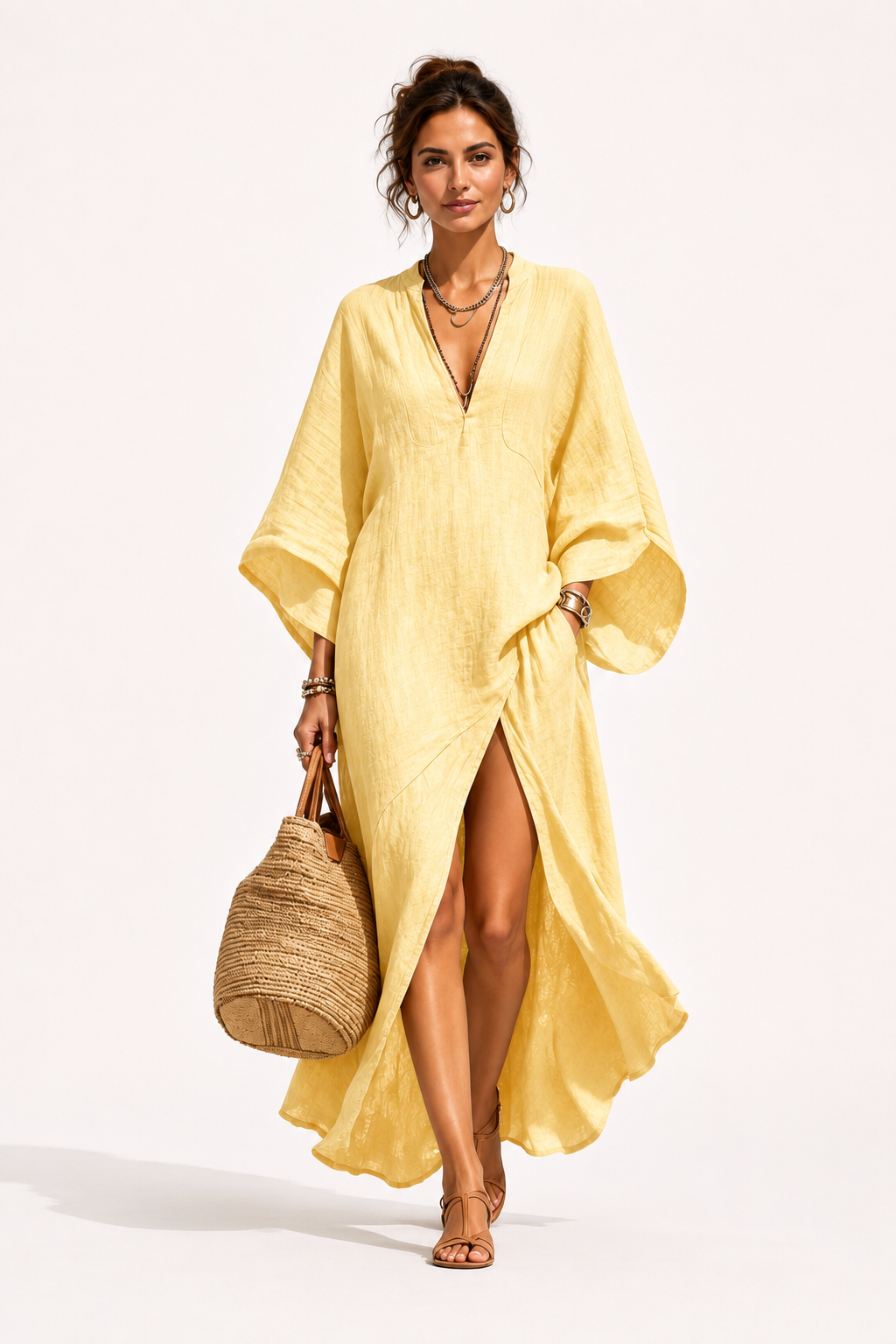 The Saint-Tropez Slit Kaftan