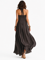 The Santorini Halter Maxi Dress