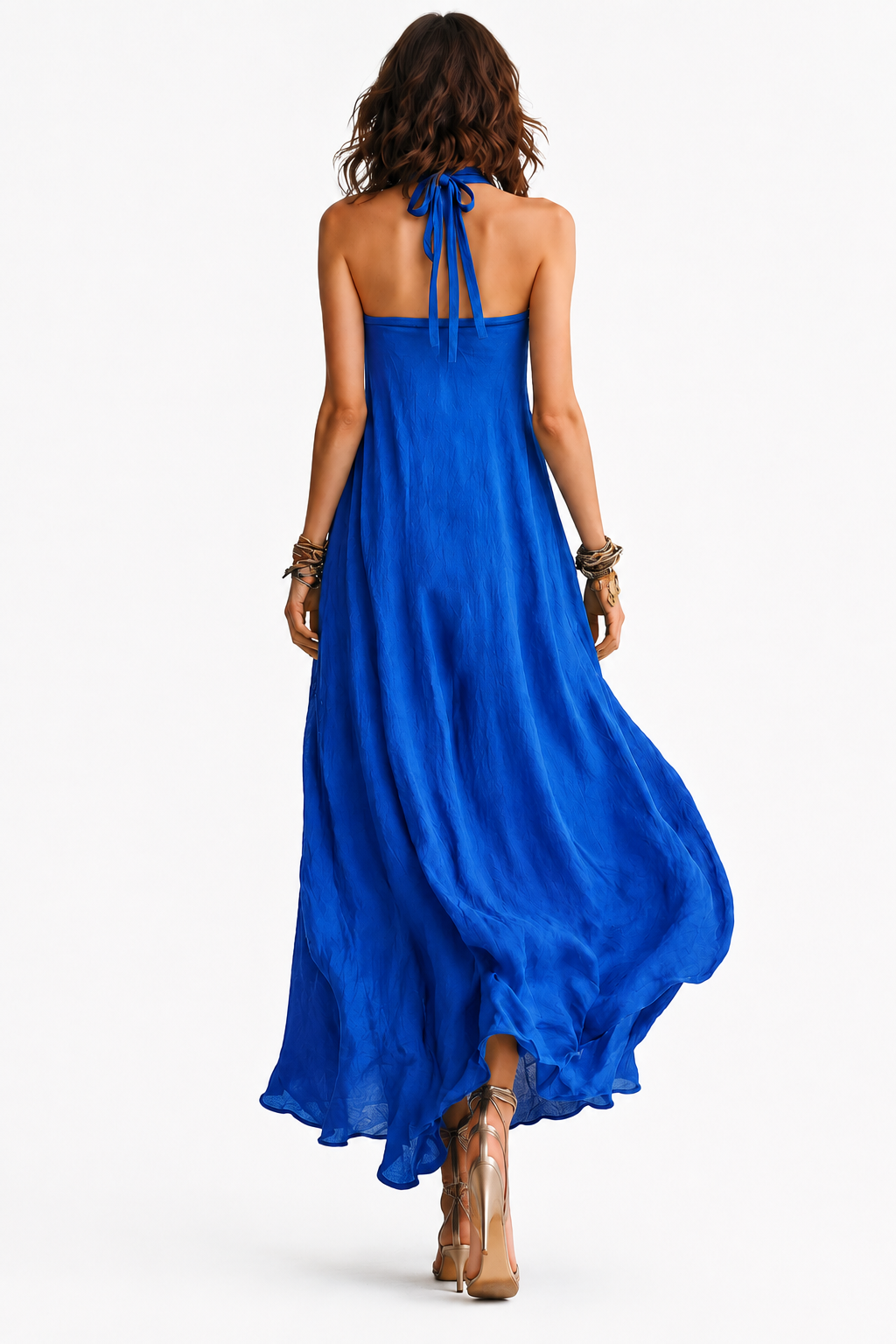 The Santorini Halter Maxi Dress