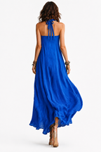 The Santorini Halter Maxi Dress