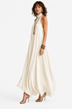 The Santorini Halter Maxi Dress