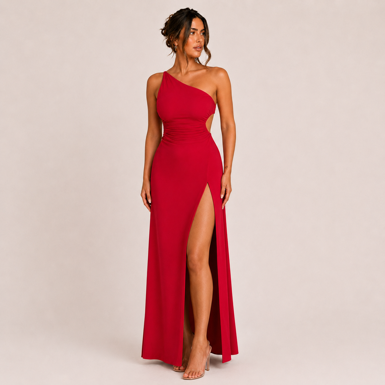 The Athena One-Shoulder Maxi