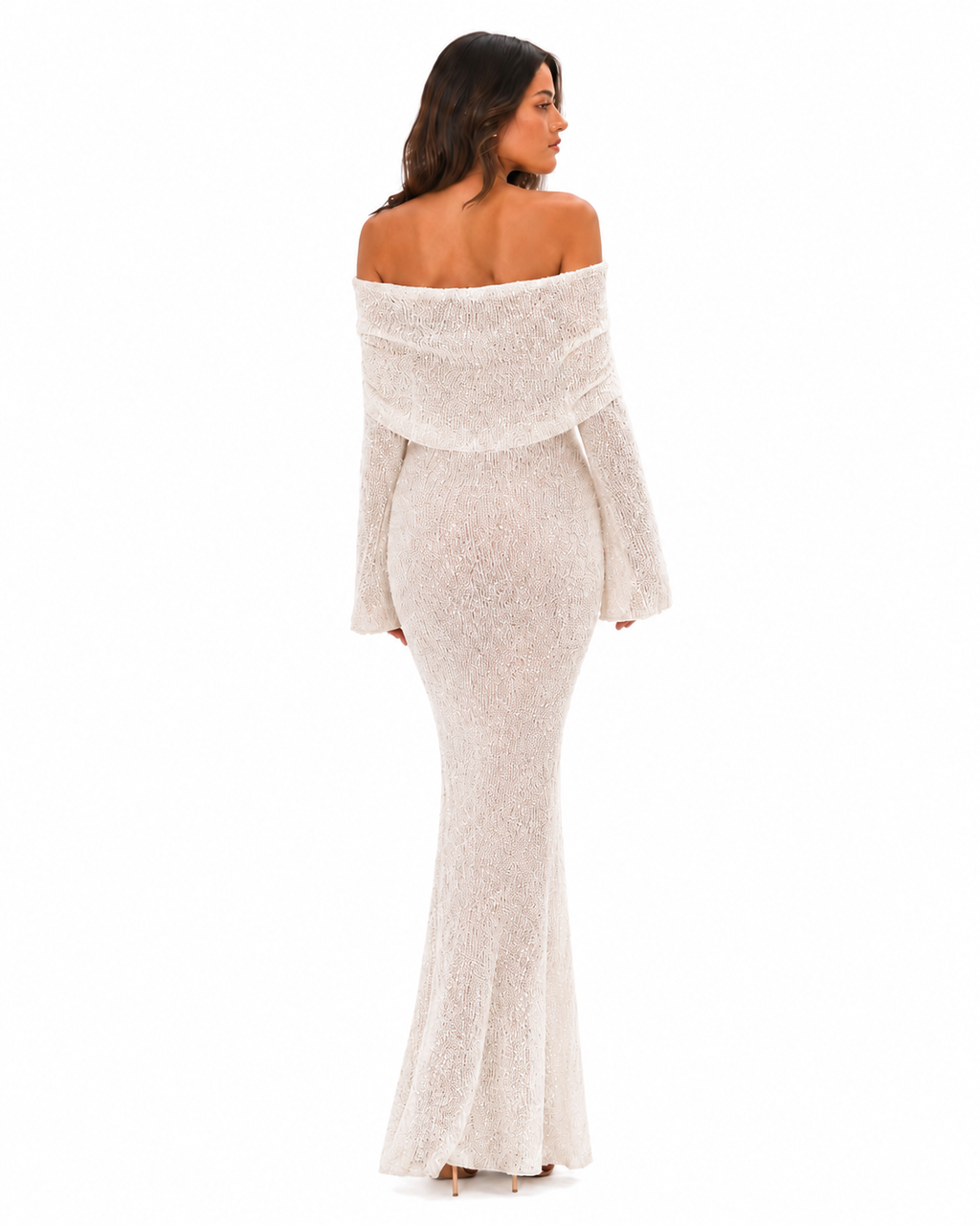 The Sage Ethereal Off-Shoulder Knit