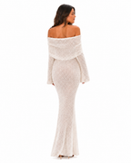 The Sage Ethereal Off-Shoulder Knit
