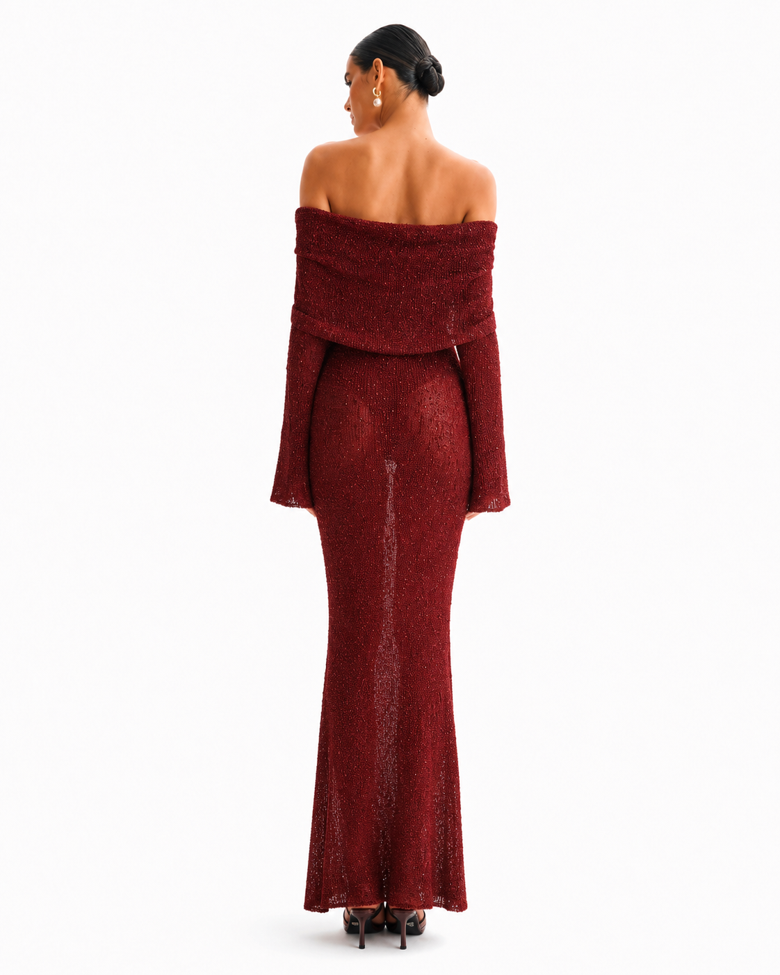 The Sage Ethereal Off-Shoulder Knit