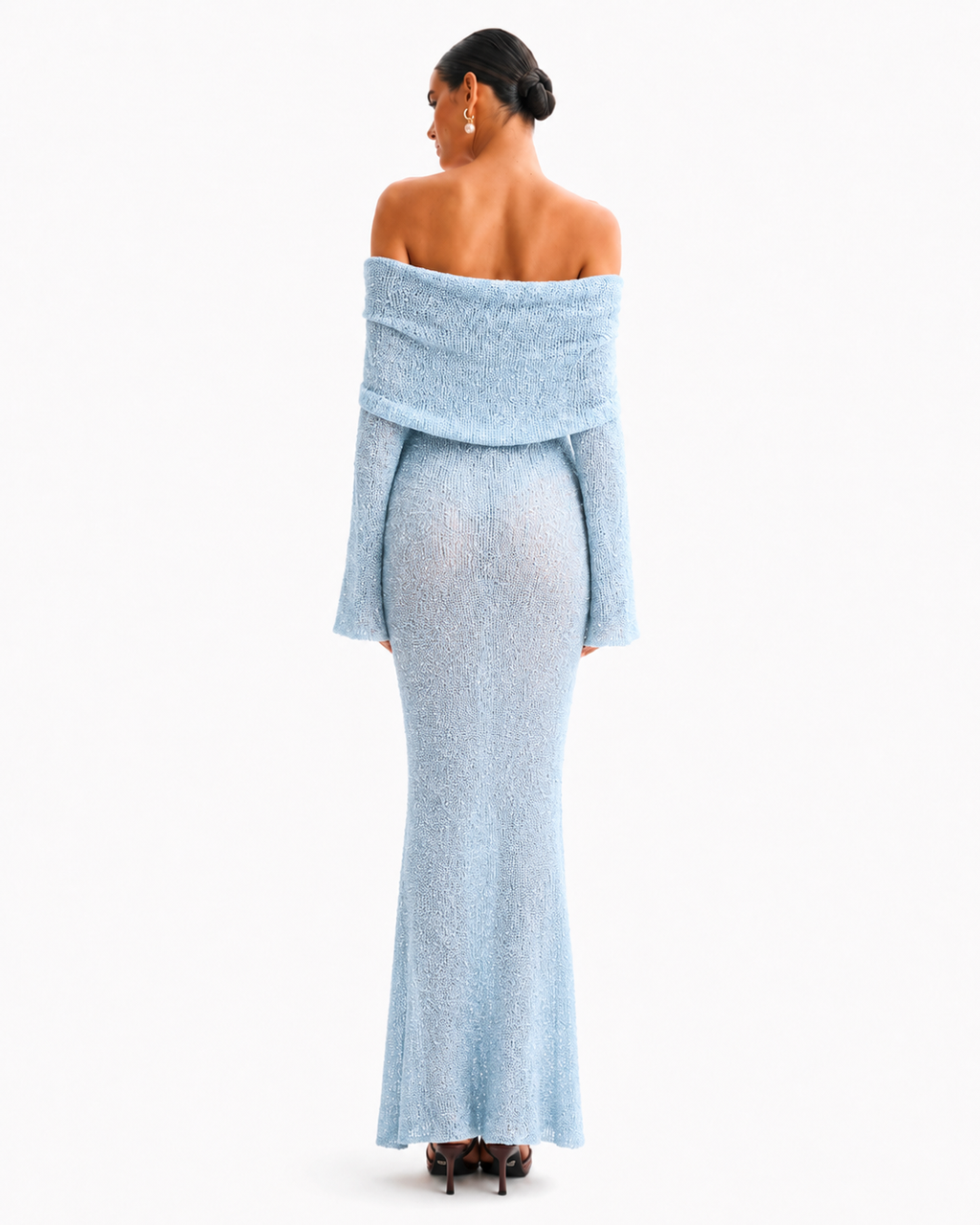 The Sage Ethereal Off-Shoulder Knit