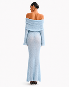 The Sage Ethereal Off-Shoulder Knit