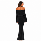 The Sage Ethereal Off-Shoulder Knit