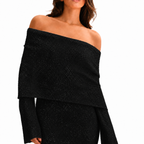 The Sage Ethereal Off-Shoulder Knit