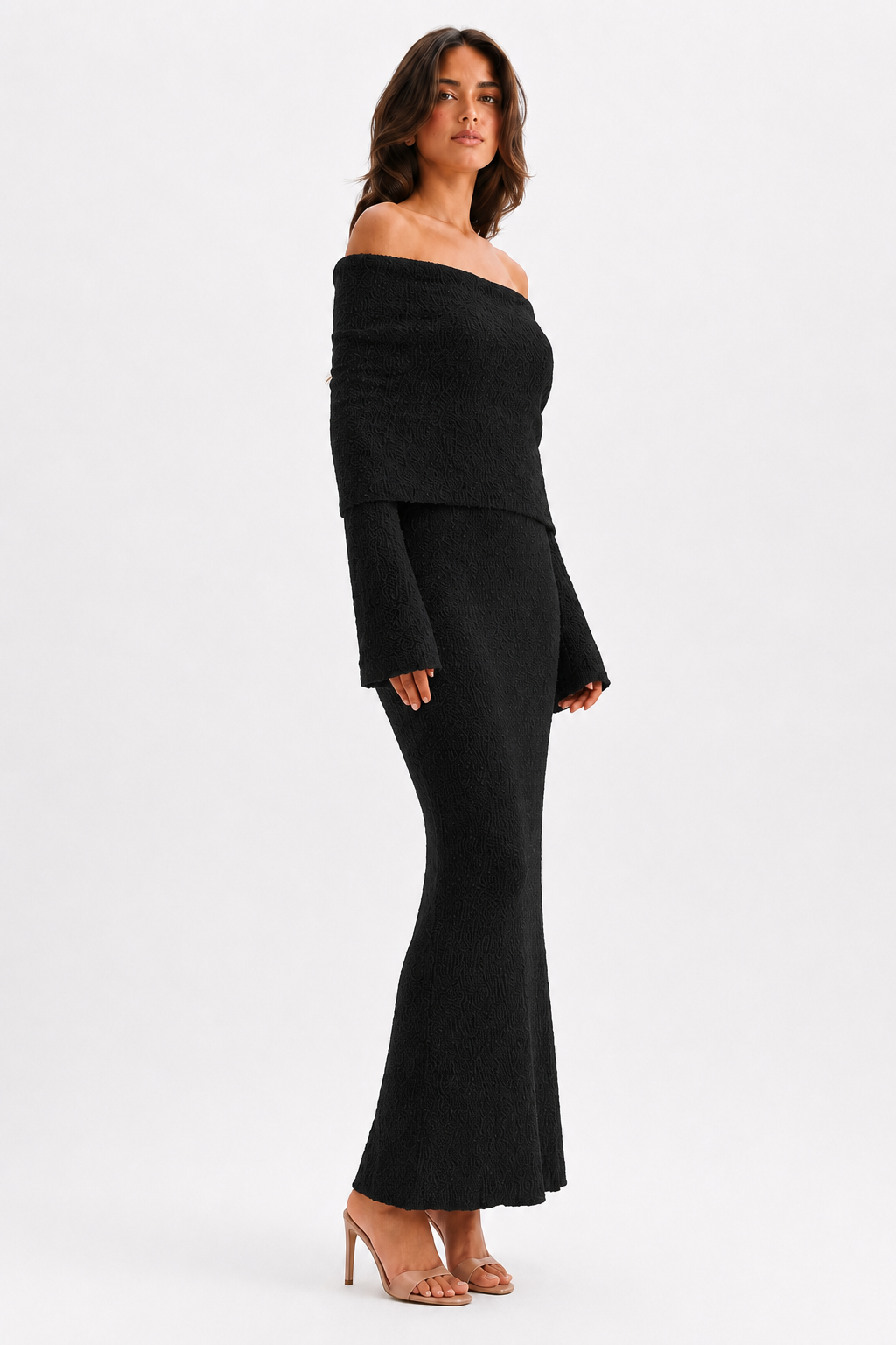 The Sage Ethereal Off-Shoulder Knit