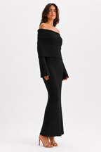The Sage Ethereal Off-Shoulder Knit