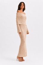 The Sage Ethereal Off-Shoulder Knit
