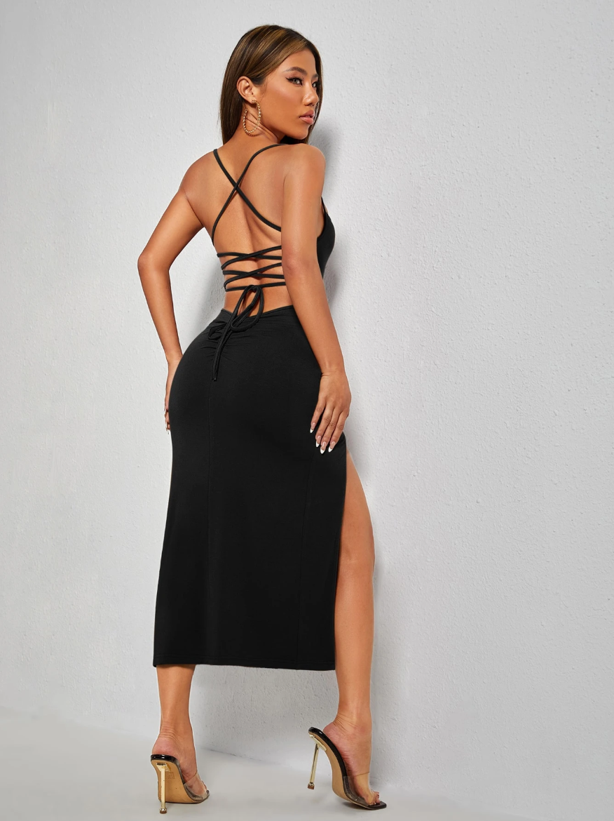 Mirraya Backless High Split