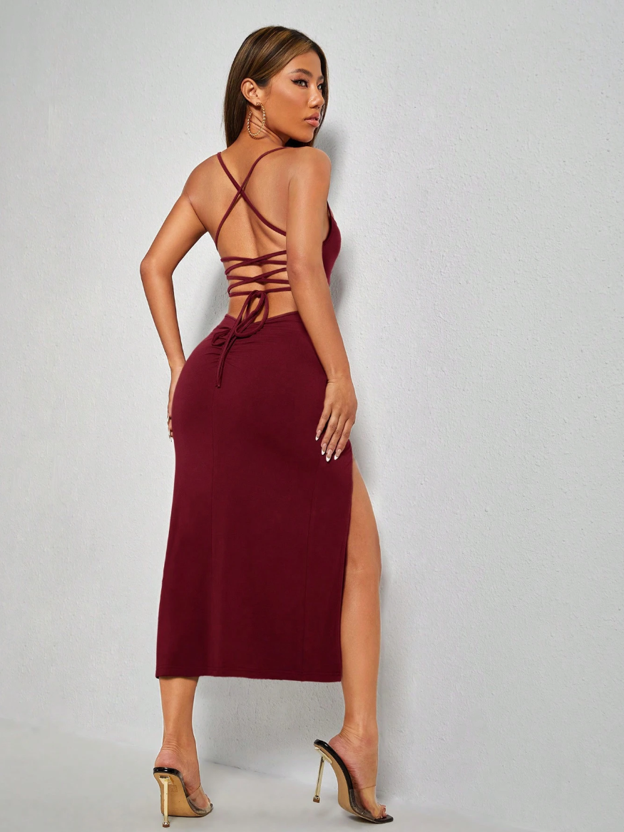 Mirraya Backless High Split