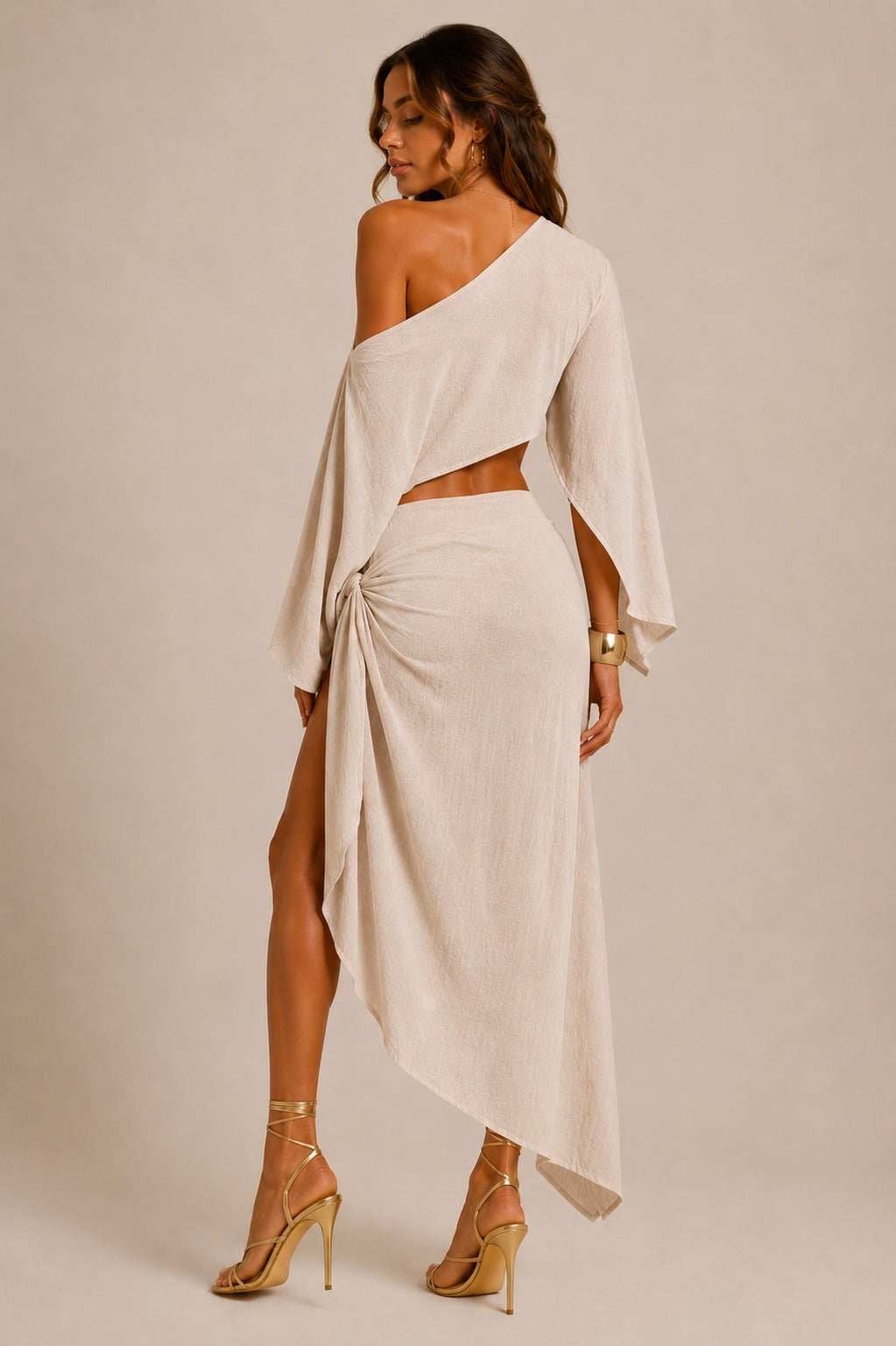 Mykonos Off-Shoulder Crop & Skirt Set