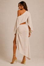 Mykonos Off-Shoulder Crop & Skirt Set